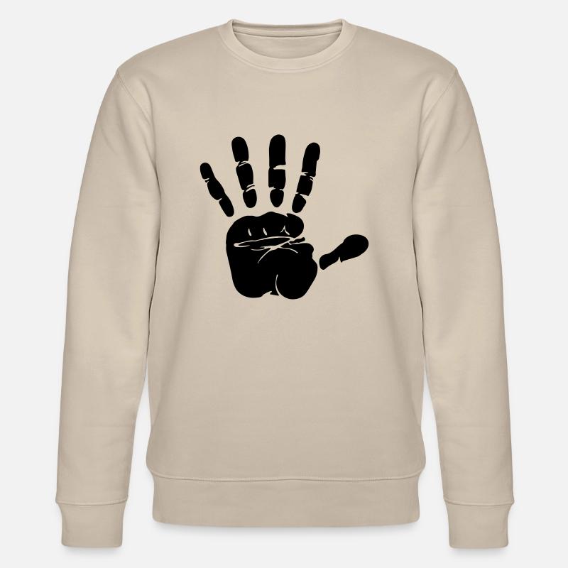 Handabdruck - Stanley/Stella Unisex Bio-Sweatshirt CHANGER  - Beige