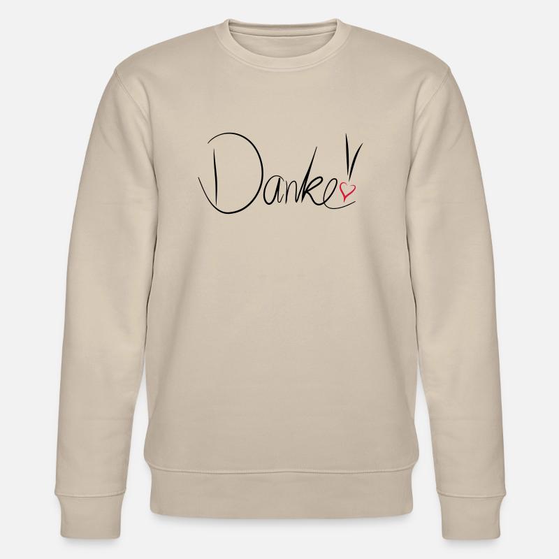 Danke - Stanley/Stella Unisex Bio-Sweatshirt CHANGER  - Beige