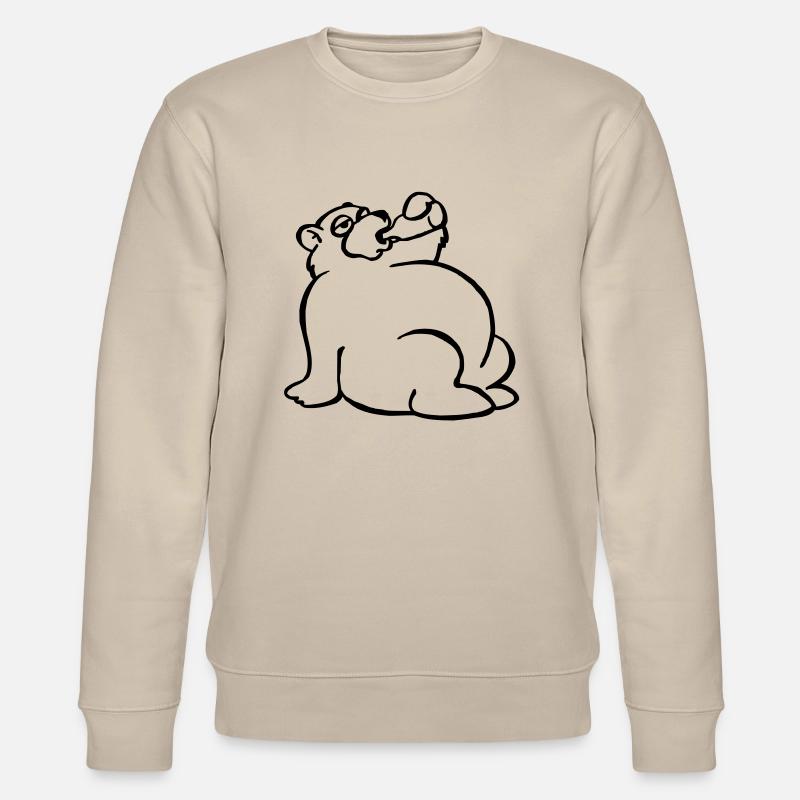 Saufbär - Stanley/Stella Unisex Bio-Sweatshirt CHANGER  - Beige