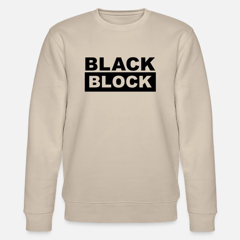 black block - black bloc - Stanley/Stella Unisex Bio-Sweatshirt CHANGER  - Beige