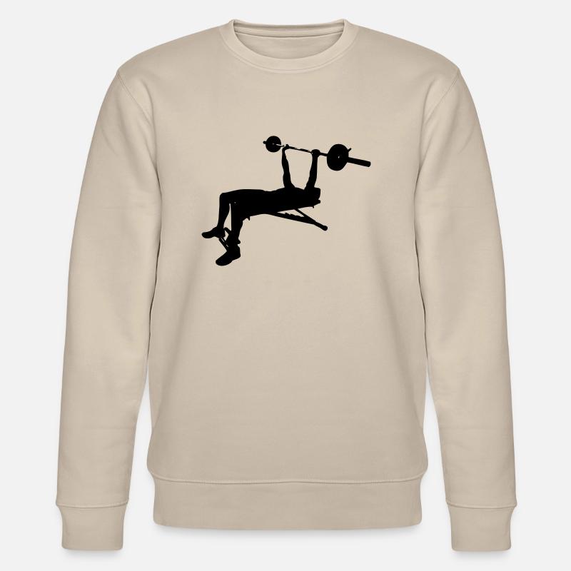 Bankdrücken - Stanley/Stella Unisex Bio-Sweatshirt CHANGER  - Beige