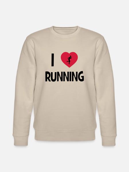 I Love Running - Stanley/Stella CHANGER Unisex Organic Sweatshirt - beige