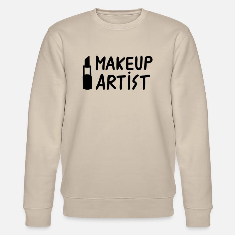 Lippenstift Makeup Artist - Stanley/Stella Unisex Bio-Sweatshirt CHANGER  - Beige