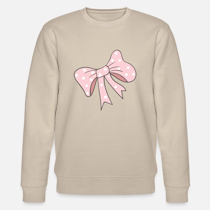 rosa Schleife - Stanley/Stella Unisex Bio-Sweatshirt CHANGER  - Beige