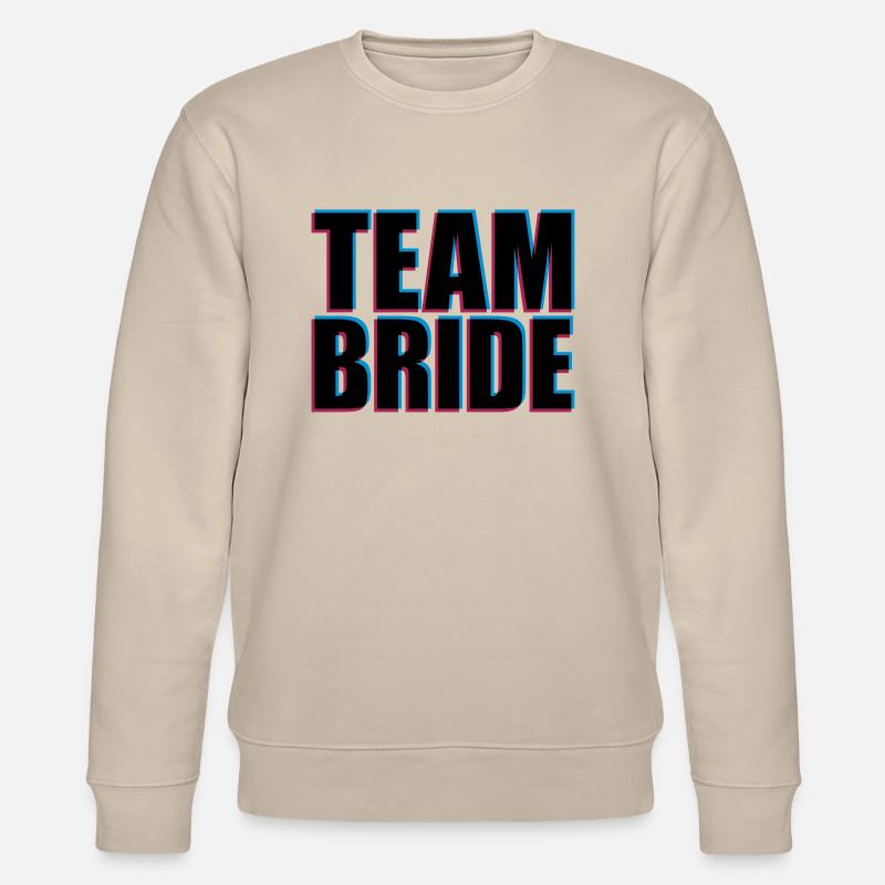 Team Bride 3D - Stanley/Stella Unisex Bio-Sweatshirt CHANGER  - Beige