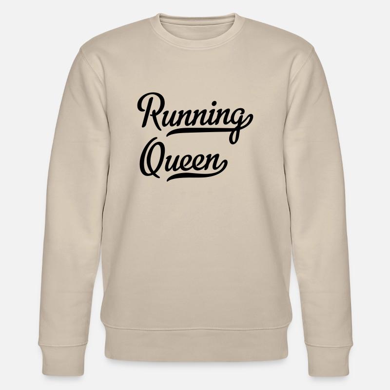 Running Queen - Stanley/Stella CHANGER Unisex Organic Sweatshirt - beige