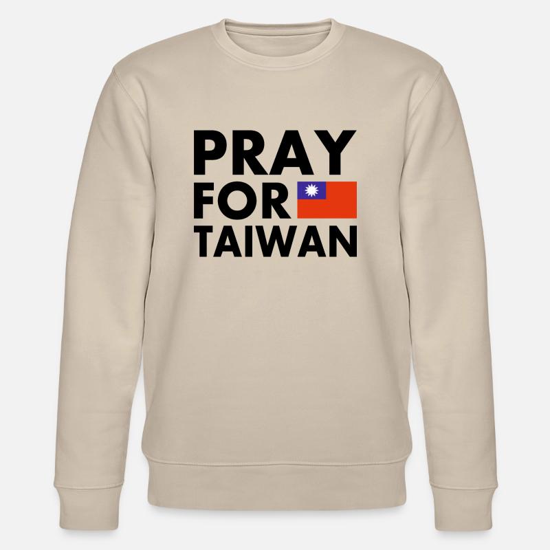 Pray for taiwan - Stanley/Stella Unisex Bio-Sweatshirt CHANGER  - Beige