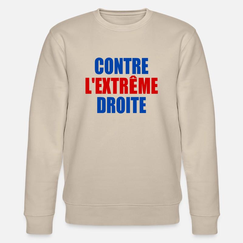 Gegen die extreme Rechte - Stanley/Stella Unisex Bio-Sweatshirt CHANGER  - Beige