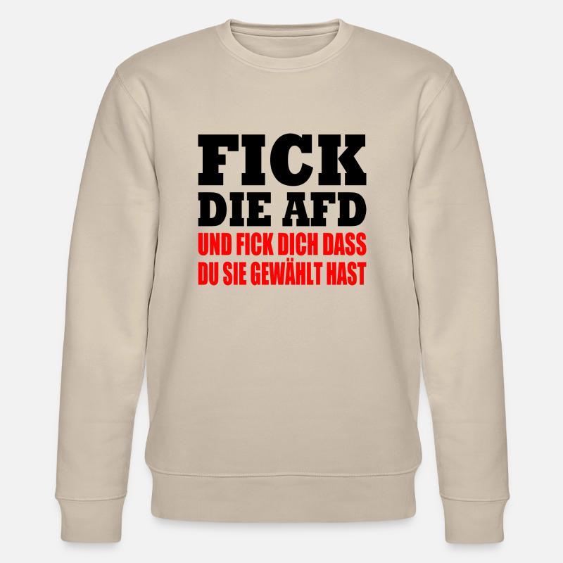 fick die afd - Stanley/Stella Unisex Bio-Sweatshirt CHANGER  - Beige