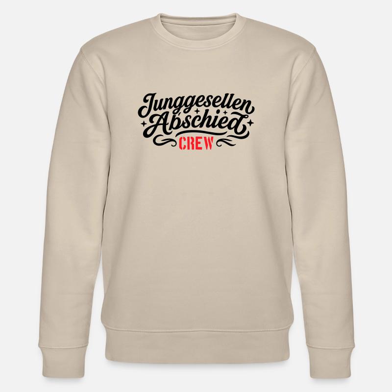 Junggesellen Abschied Crew - Stanley/Stella Unisex Bio-Sweatshirt CHANGER  - Beige