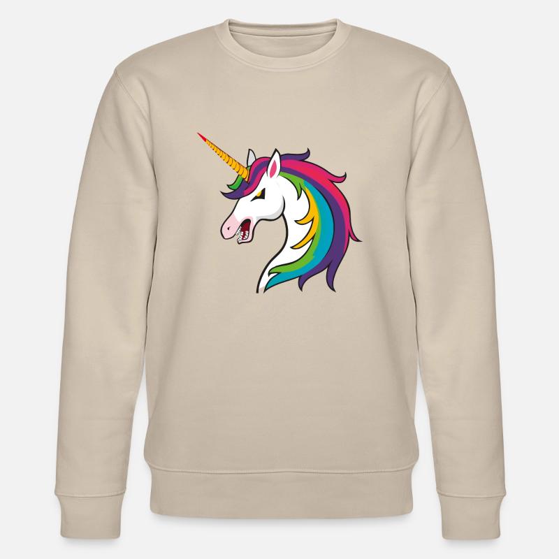 Unicron Evil - Stanley/Stella Unisex Bio-Sweatshirt CHANGER  - Beige