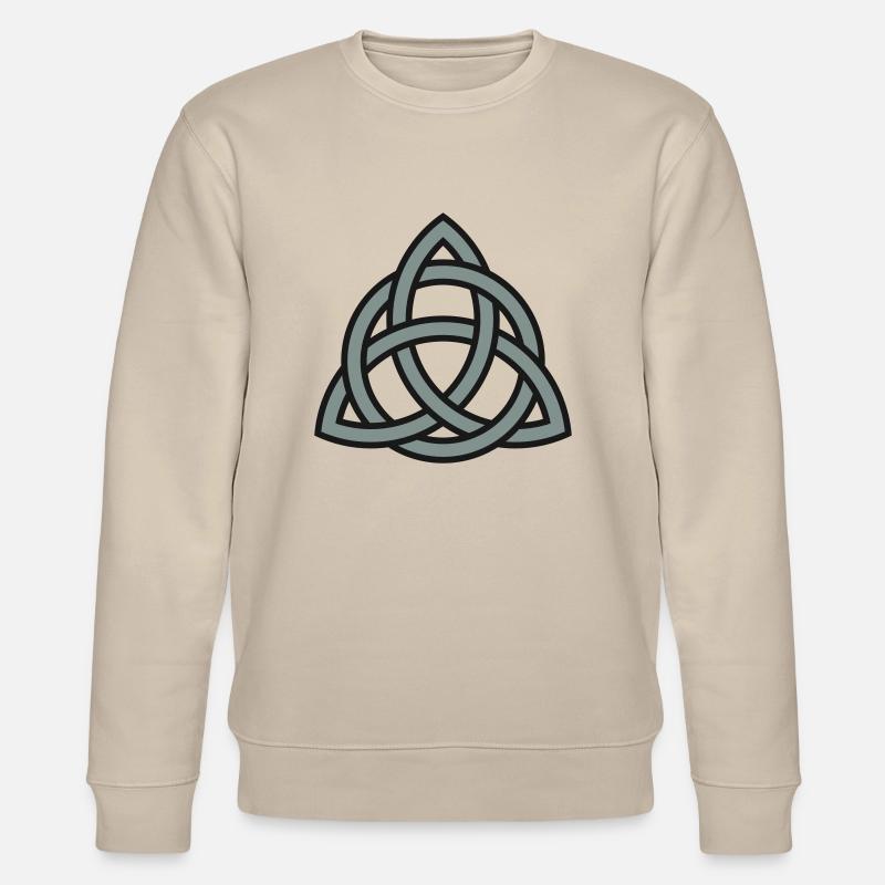 celtic trinity knot - Stanley/Stella Unisex Bio-Sweatshirt CHANGER  - Beige