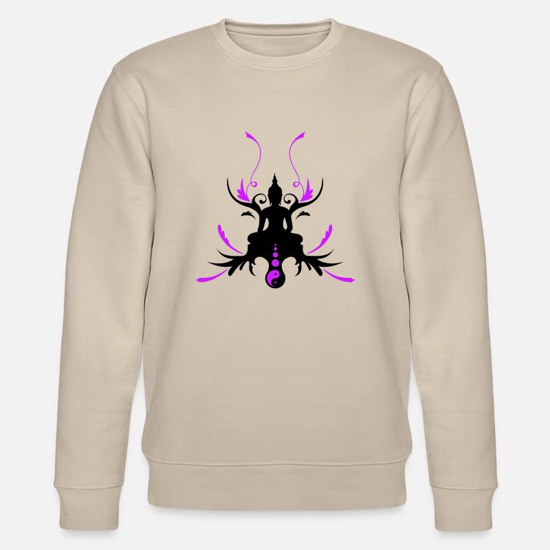 buddha_2f - Stanley/Stella Unisex Bio-Sweatshirt CHANGER  - Beige