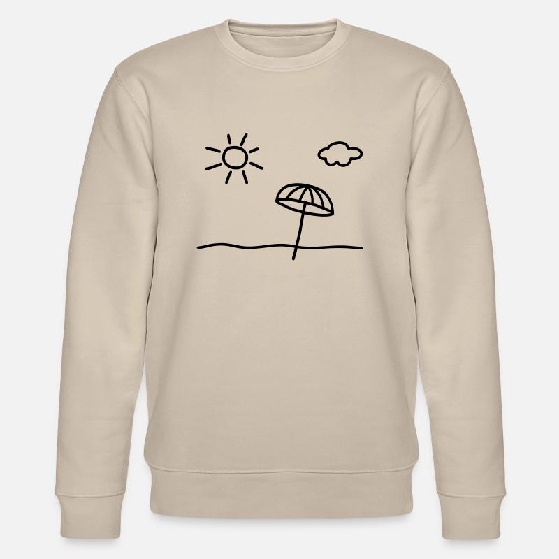 Sun beach clouds - Stanley/Stella CHANGER Unisex Organic Sweatshirt - beige