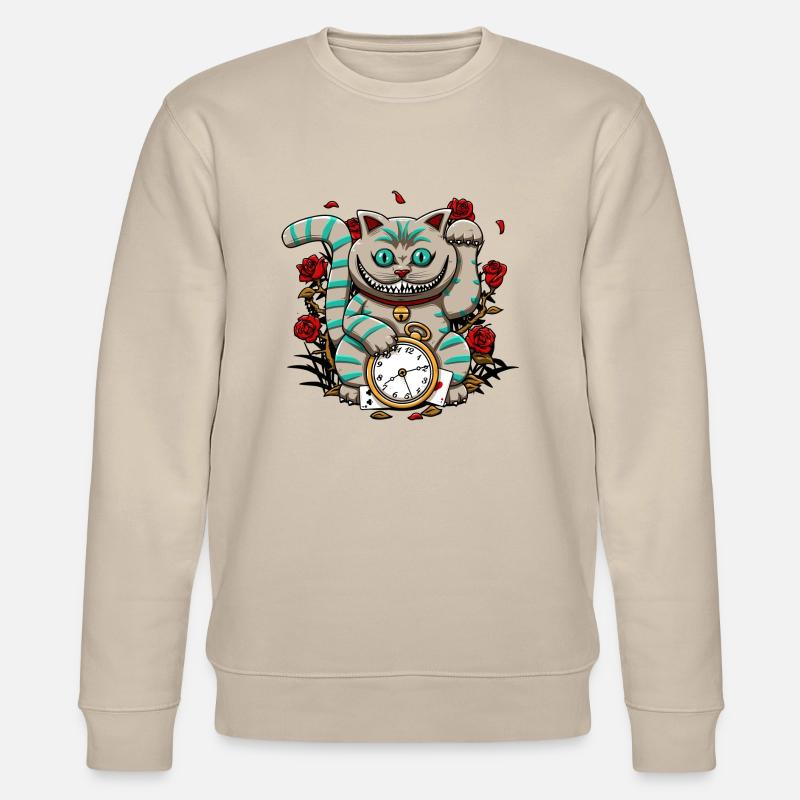 Cheshire Maneki - Stanley/Stella Unisex Bio-Sweatshirt CHANGER  - Beige