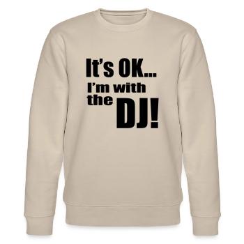 DJ - Stanley/Stella Unisex Bio-Sweatshirt CHANGER  - Beige - Vorne - Nik (191cm) & Marisol (170cm)