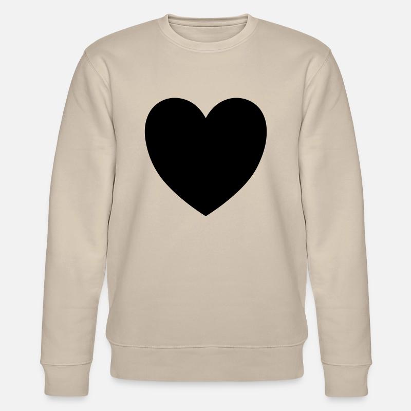 herz - Stanley/Stella Unisex Bio-Sweatshirt CHANGER  - Beige