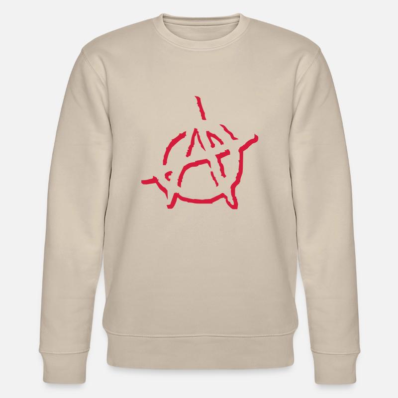 Anarchy A - Stanley/Stella Unisex Bio-Sweatshirt CHANGER  - Beige