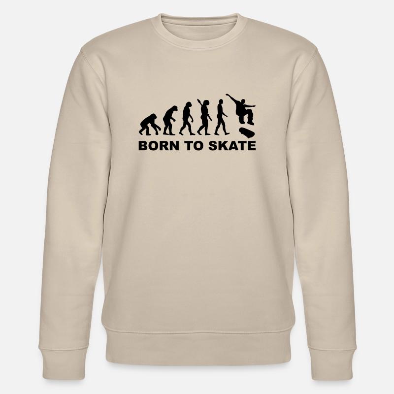 Évolution Skateboard - Sweat bio CHANGER Stanley/Stella Unisexe - beige