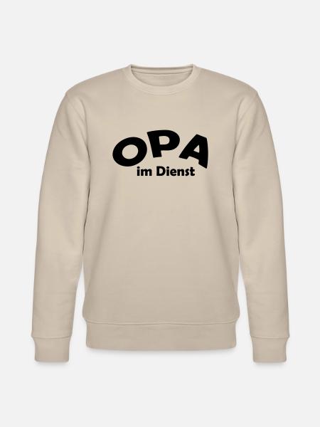 opa im dienst - Stanley/Stella Unisex Bio-Sweatshirt CHANGER - Beige