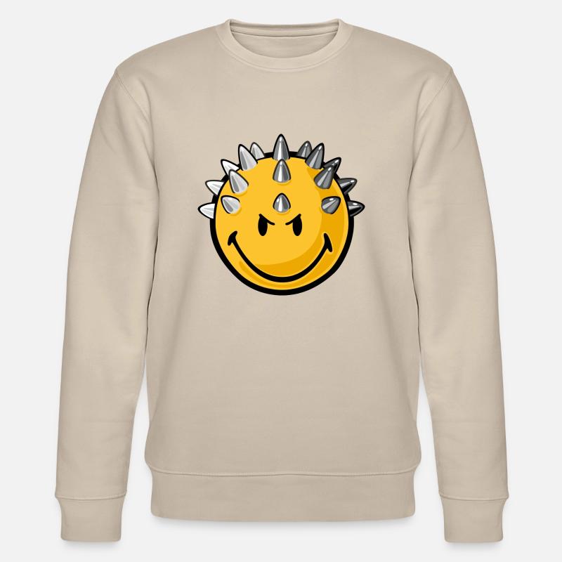 Smiley metallhead - Sweat bio CHANGER Stanley/Stella Unisexe - beige