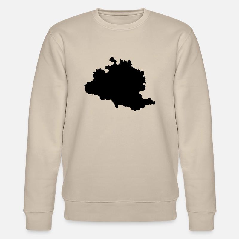 Ariège carte Ariégeoise - Sweat bio CHANGER Stanley/Stella Unisexe - beige