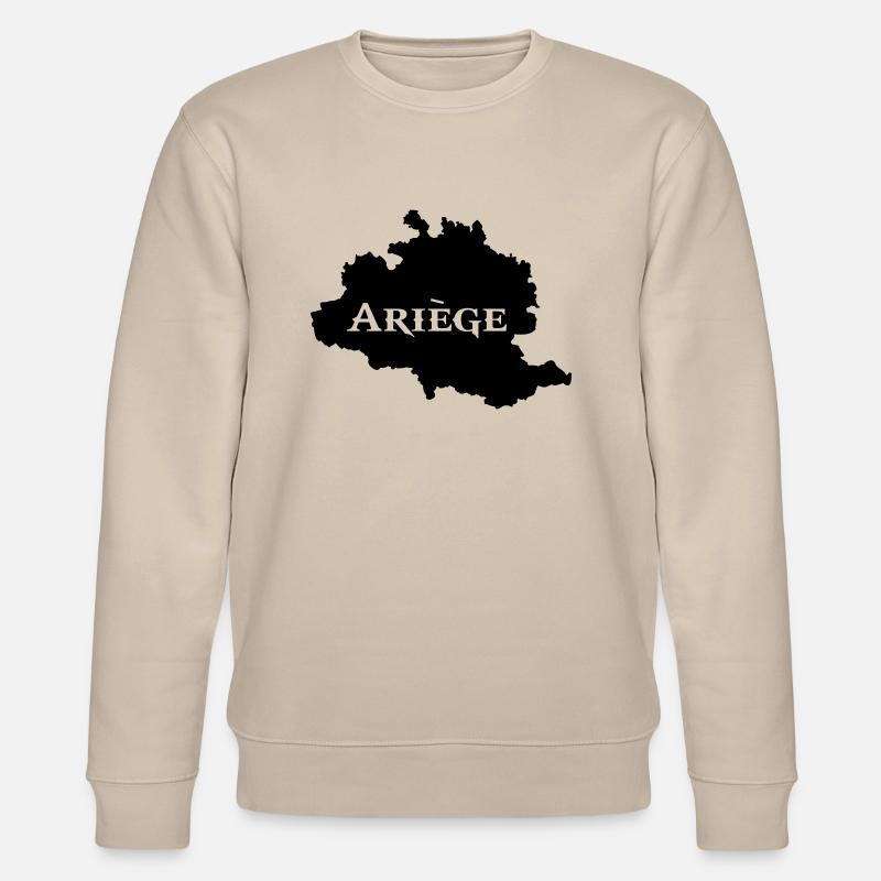 Ariège carte Ariégeoise - Sweat bio CHANGER Stanley/Stella Unisexe - beige