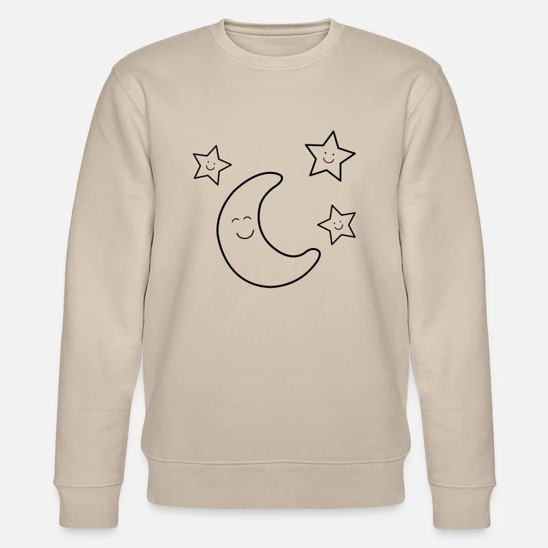 mond_sterne_01 - Stanley/Stella Unisex Bio-Sweatshirt CHANGER  - Beige
