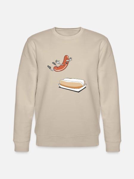 Happy Hot Dog T-Shirt - Power Rangers - Stanley/Stella CHANGER Unisex Organic Sweatshirt - beige