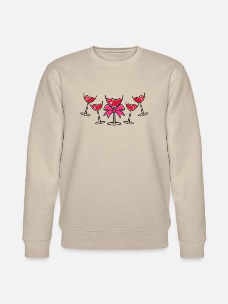glases wine - Stanley/Stella Unisex Bio-Sweatshirt CHANGER - Beige