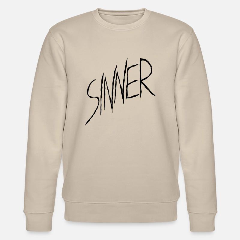 Sinner Text Design - Stanley/Stella Unisex Bio-Sweatshirt CHANGER  - Beige