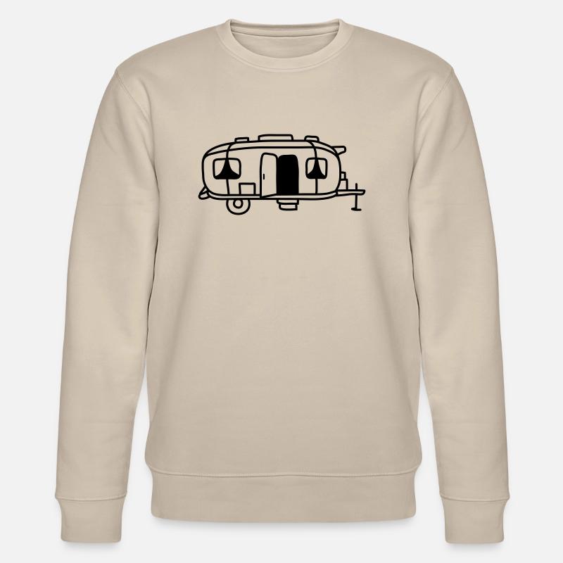 Comic Design Camping Wagen - Stanley/Stella Unisex Bio-Sweatshirt CHANGER  - Beige