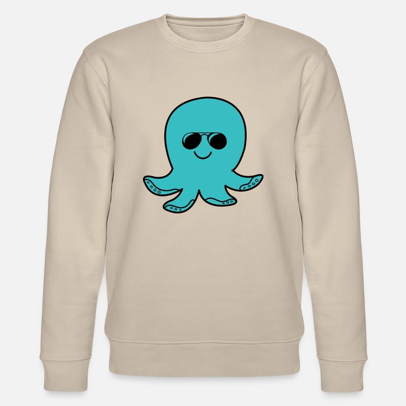 oktopus cool - Stanley/Stella Unisex Bio-Sweatshirt CHANGER  - Beige