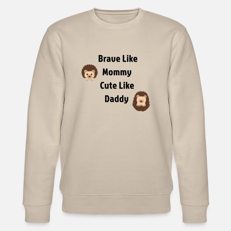 Courageux comme maman hérisson - Sweat bio CHANGER Stanley/Stella Unisexe - beige