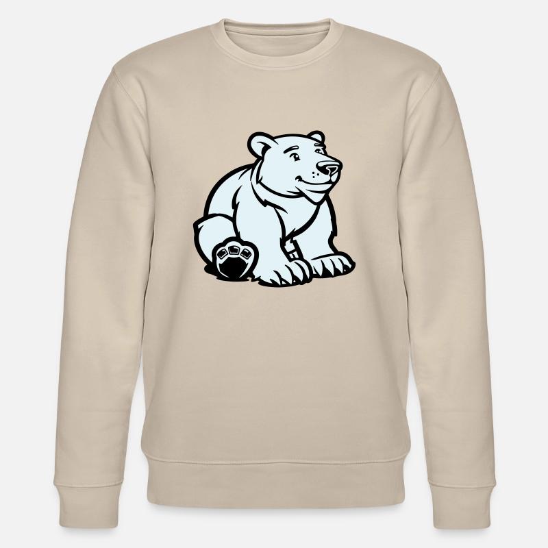 eisbär tier - Stanley/Stella Unisex Bio-Sweatshirt CHANGER  - Beige