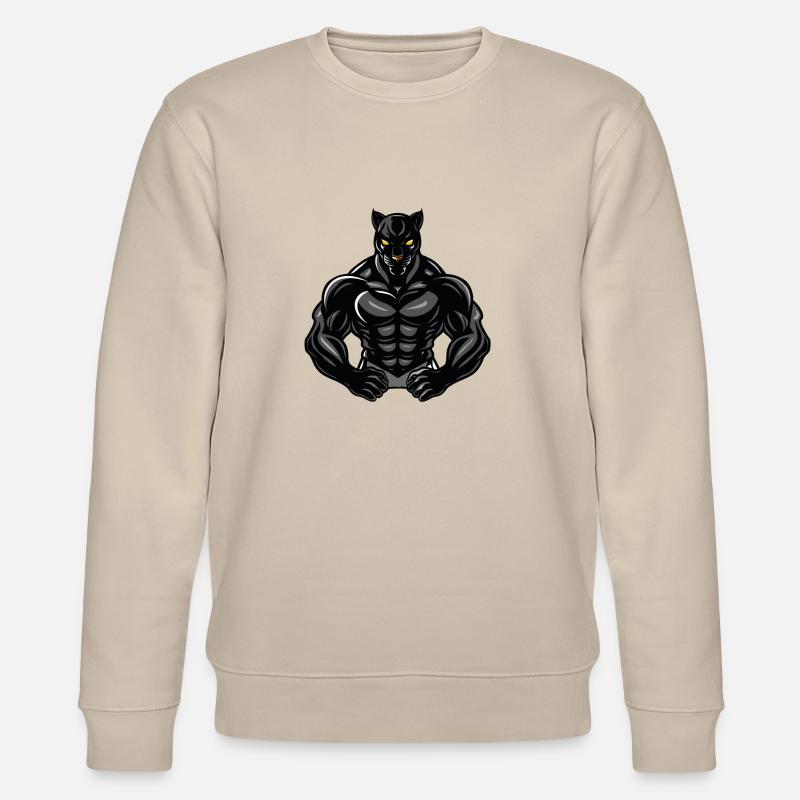 panther comic - Stanley/Stella Unisex Bio-Sweatshirt CHANGER  - Beige