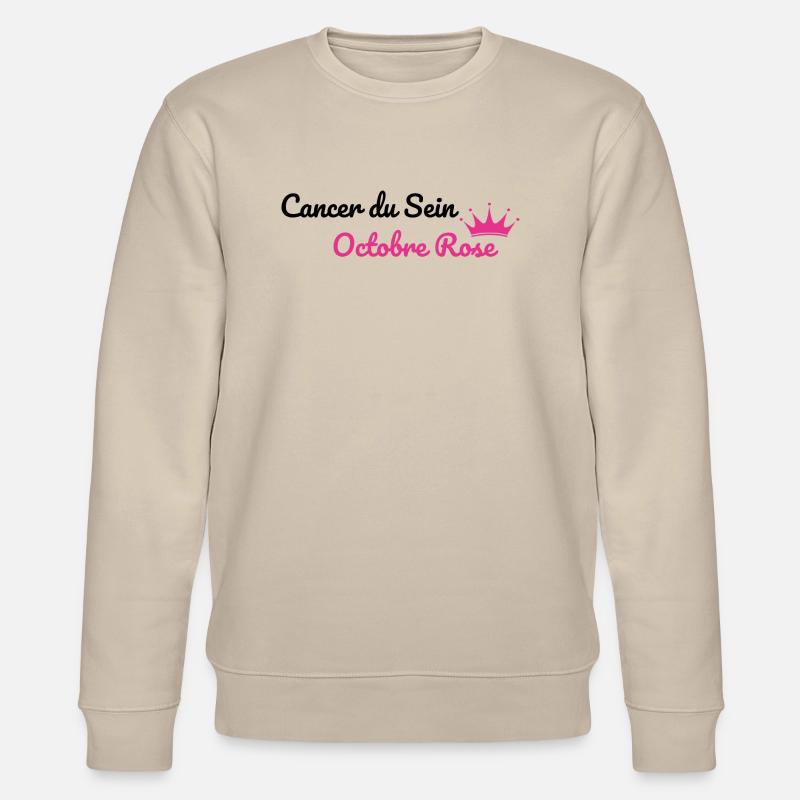 Brustkrebs Rosa Oktober - Stanley/Stella Unisex Bio-Sweatshirt CHANGER  - Beige