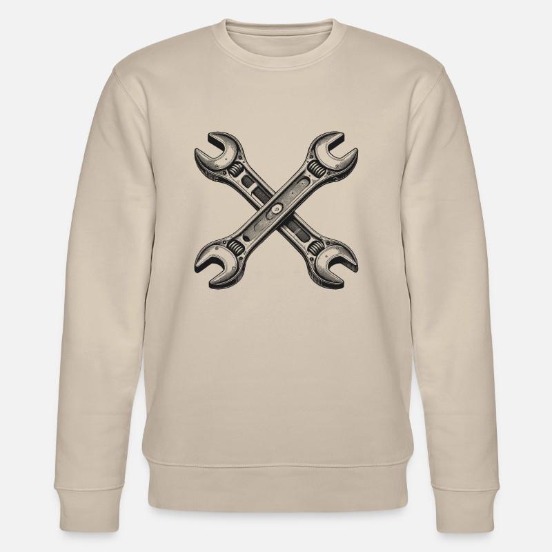 Maulschlüssel - Stanley/Stella Unisex Bio-Sweatshirt CHANGER  - Beige