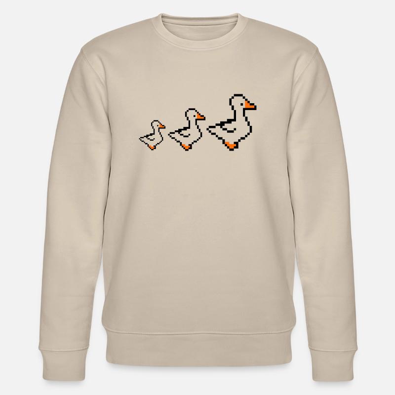 Pixel Ducks - Stanley/Stella CHANGER Unisex Organic Sweatshirt - beige