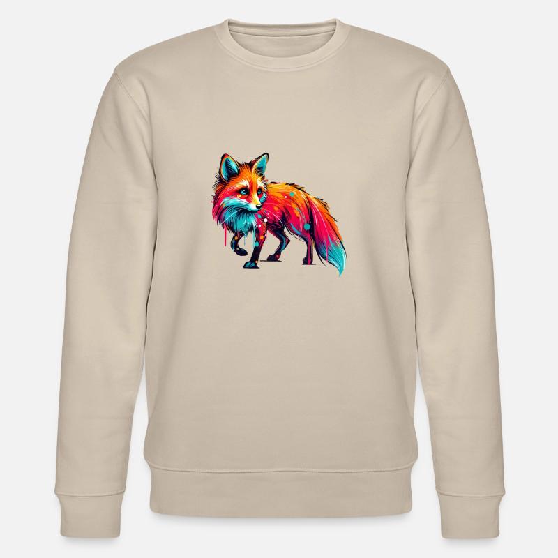 fuchs paint - Stanley/Stella Unisex Bio-Sweatshirt CHANGER  - Beige