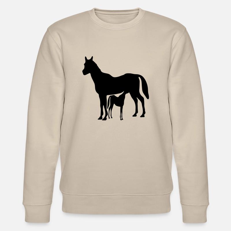 pferd - Stanley/Stella Unisex Bio-Sweatshirt CHANGER  - Beige