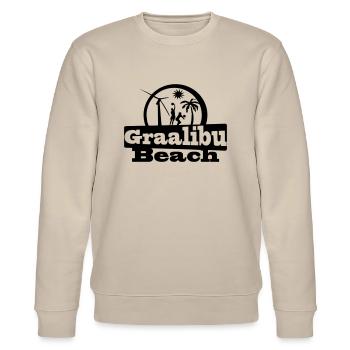 Graalibu Beach Groß - Stanley/Stella Unisex Bio-Sweatshirt CHANGER  - Beige - Vorne - Nik (191cm) & Marisol (170cm)
