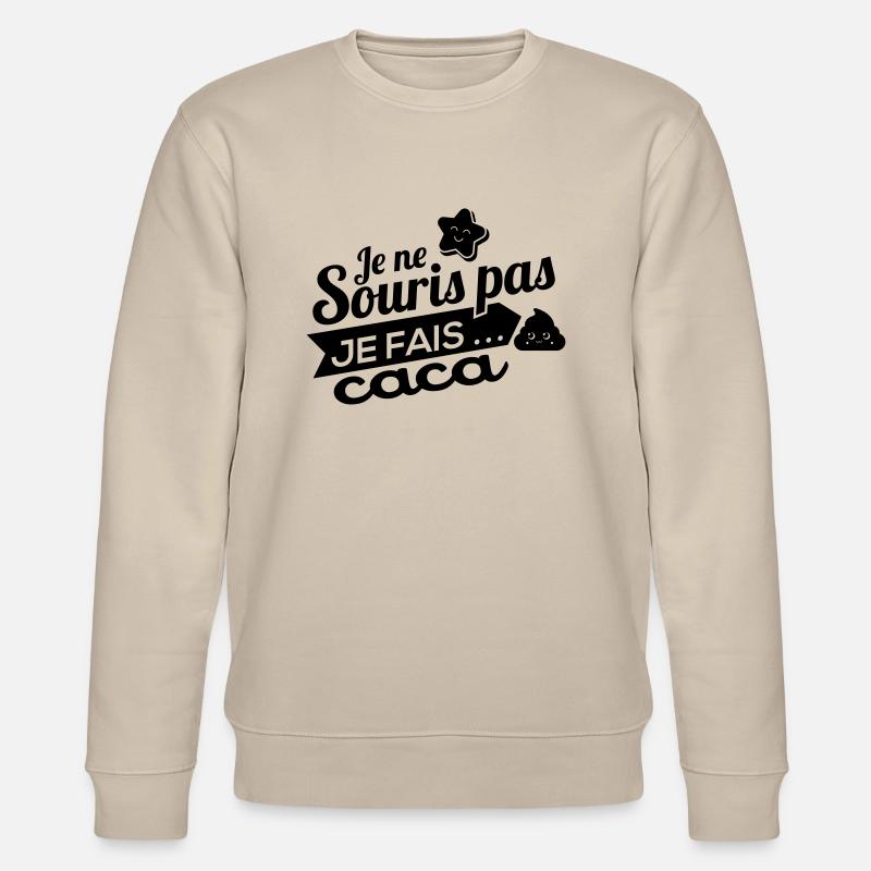 Je ne souris pas - Sweat bio CHANGER Stanley/Stella Unisexe - beige
