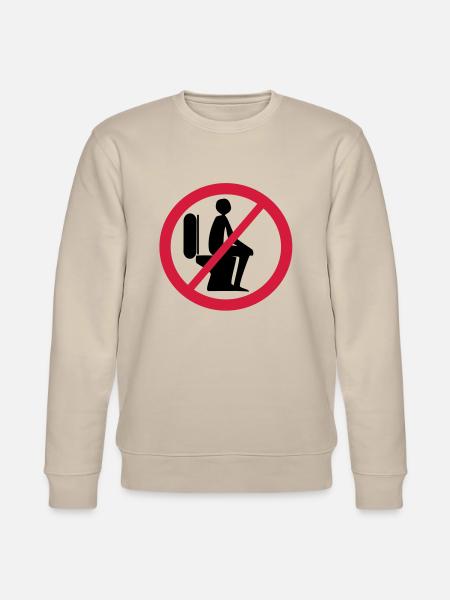 No Sitzpinkler - Stanley/Stella Unisex Bio-Sweatshirt CHANGER - Beige