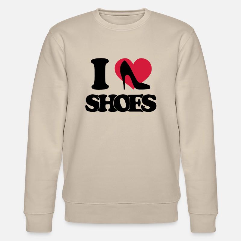 I love shoes - Stanley/Stella Unisex Bio-Sweatshirt CHANGER  - Beige