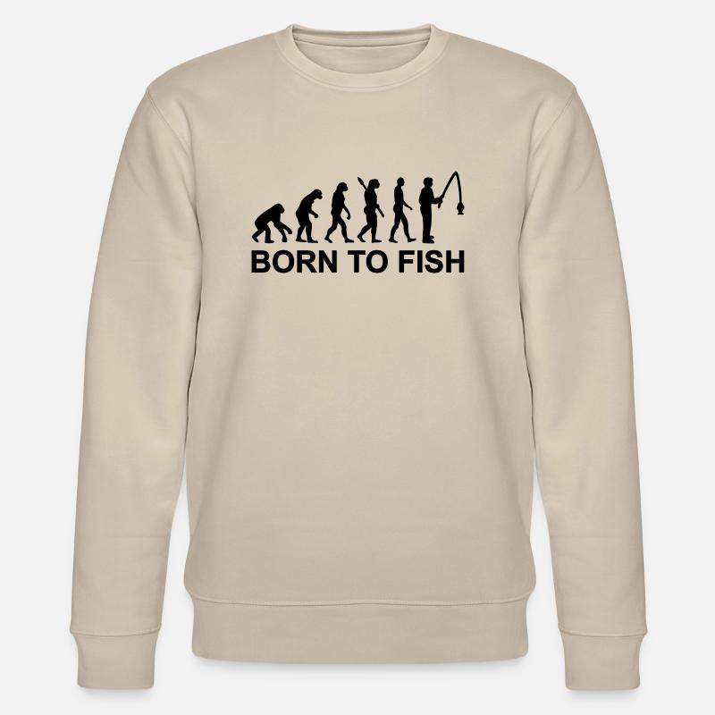 Évolution Pêche - Sweat bio CHANGER Stanley/Stella Unisexe - beige