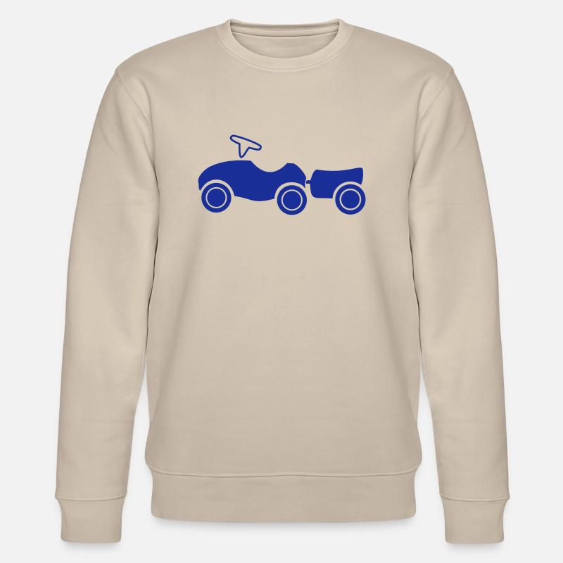 Rutscheauto mit Anhänger - Stanley/Stella Unisex Bio-Sweatshirt CHANGER  - Beige