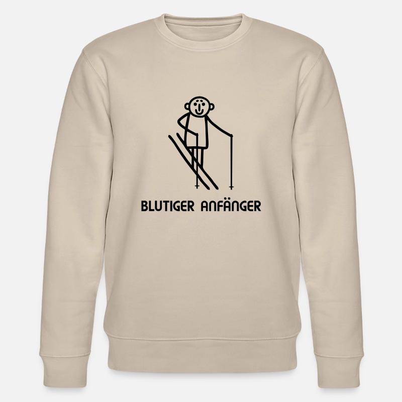 Skifahrer Anfänger - Stanley/Stella Unisex Bio-Sweatshirt CHANGER  - Beige