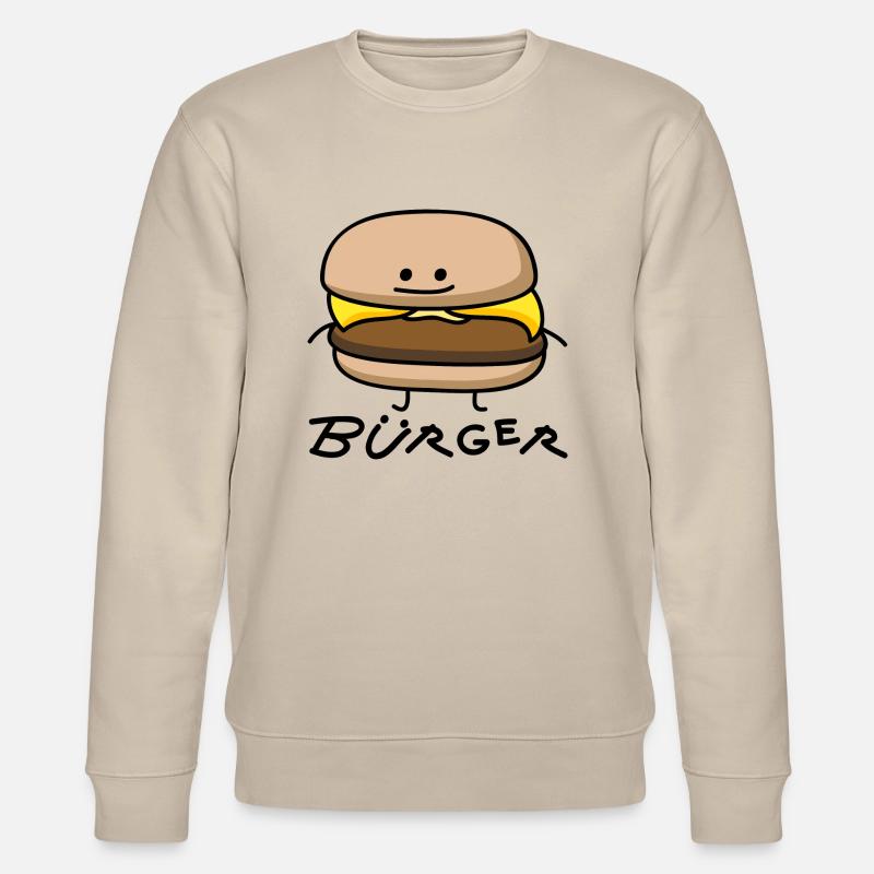 Burger als Bürger - Stanley/Stella Unisex Bio-Sweatshirt CHANGER  - Beige