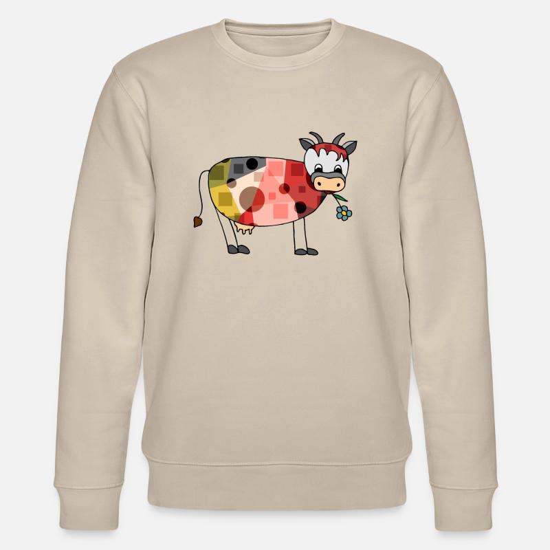 Kuh - Stanley/Stella Unisex Bio-Sweatshirt CHANGER  - Beige